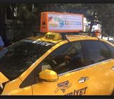 Outdoor Taxi Top LED Display Kecerahan Tinggi P4 3G 40000 Dots / Sqm 1200Hz
