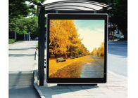 P3.91 Luar Ruangan Penuh Warna Dipimpin Menampilkan Bus Stop Lampu Kotak Lampu Pos yang Inovatif