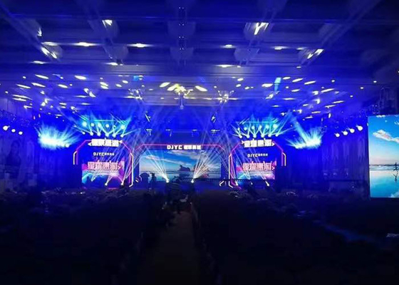 Penyewaan Dalam Ruangan Latar Belakang Bergerak Ringan Layar Led 800nits Brightness
