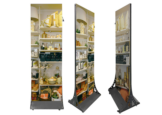 All-in-one Double Side Ultra Thin Poster LED Screen Indoor yang Bisa Dipindahkan