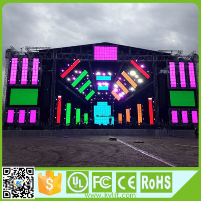 SMD Full Color Rental Luar Led Screen 4mm Pixel Pitch Aluminium Profil Kabinet