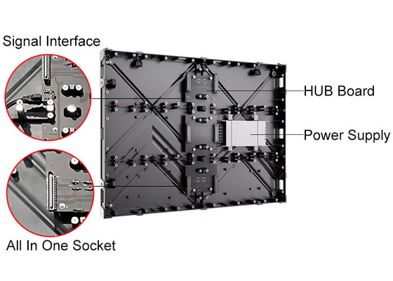 Home Theater Aluminium Light Weight LED Screen Tanpa Kerataan Mudah Instalasi