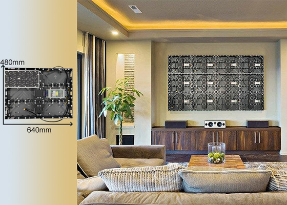Home Theater Aluminium Light Weight LED Screen Tanpa Kerataan Mudah Instalasi