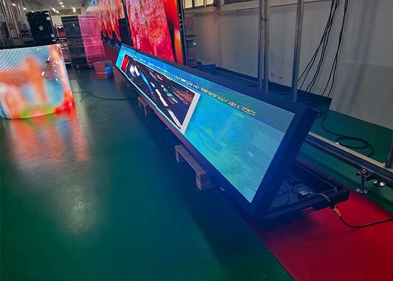 P4 Pencahayaan tinggi Outdoor Elektronik Iklan Layar Front Flip Box