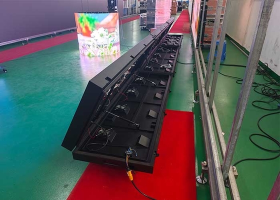 P4 Pencahayaan tinggi Outdoor Elektronik Iklan Layar Front Flip Box