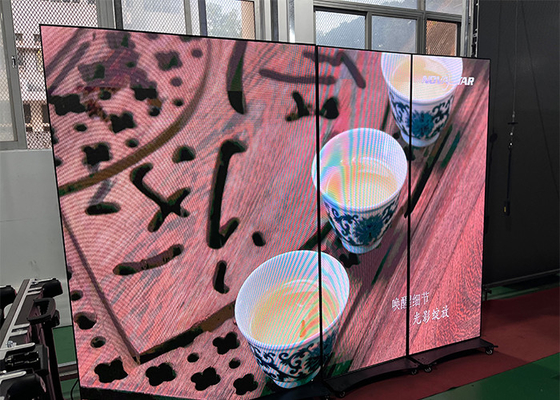 Mall Digital Informasi Tanda Ponsel LED Poster Layar Metal Frame