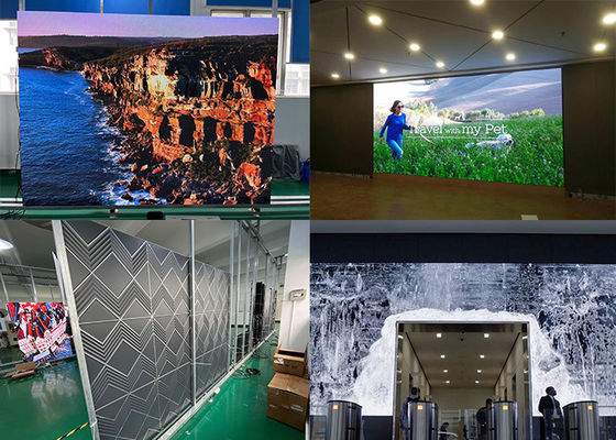 Seamless Splicing 640*640mm Indoor LED Video Wall Untuk Ruang Kontrol Bioskop
