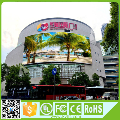 P6 Outdoor Full Color LED Display Screen SMD 3535 6500cd/sqm