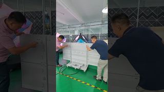 Pengaturan Layar Poster LED Lipat 2x2m & Demonstrasi Lipat
